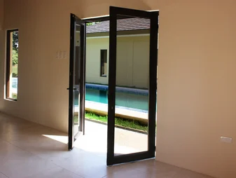 Soundproof Waterproof Customized Color Frame Security Grill Inward Casement Door for Apartment