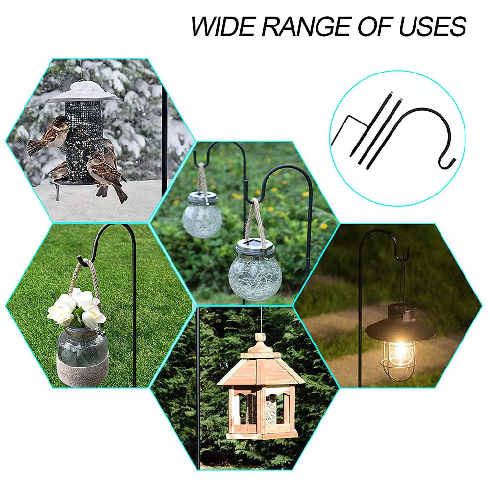 Garden Stakes Sustainable Multifunction Five-Legged Shepherd Hooks