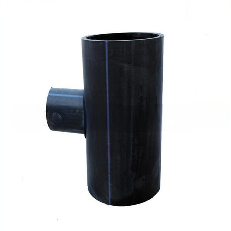 Zhongcai Pipe Fittings PE Equal Tee Welding Plastic Tube for Water Supply