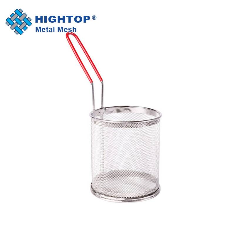 Kitchen Tools Stainless Steel Commercial Round Cooker Wire Mesh Pasta Basket