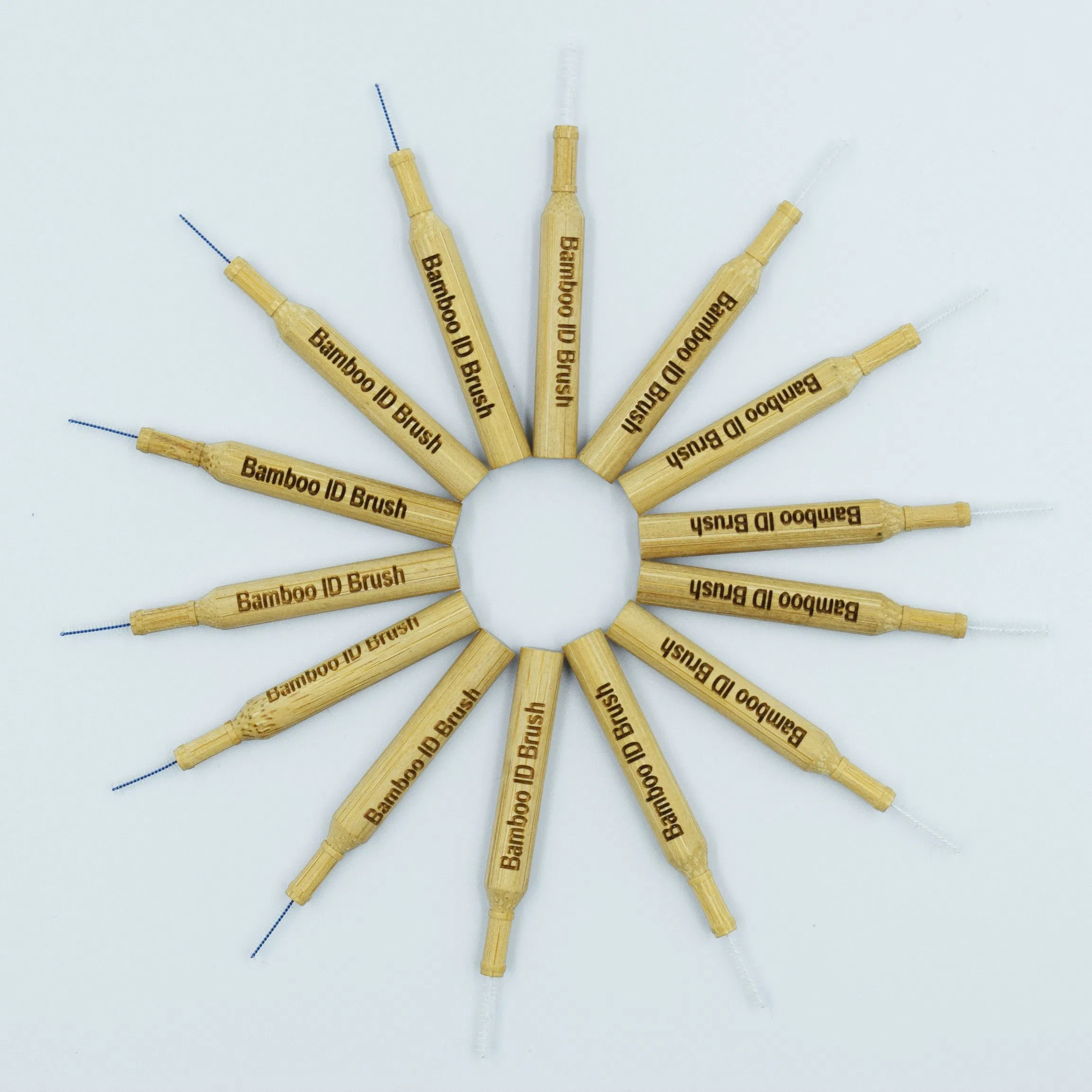 Eco-Friendly Biodegradable Recylable Kraft Box Bamboo Interdental Toothbrush