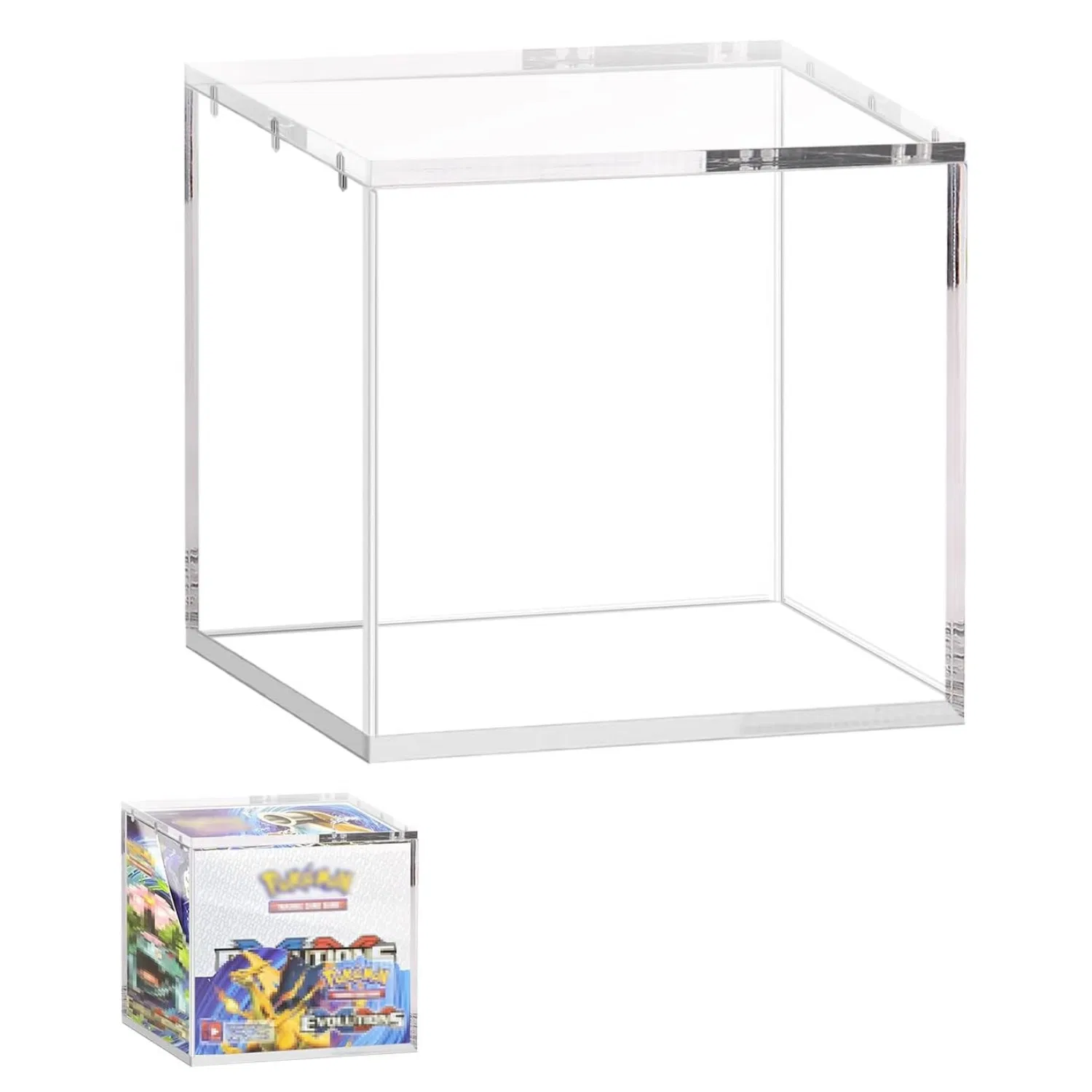 UV Protection Clear Acrylic Display Case Box for Pokemon Booster Etb Box
