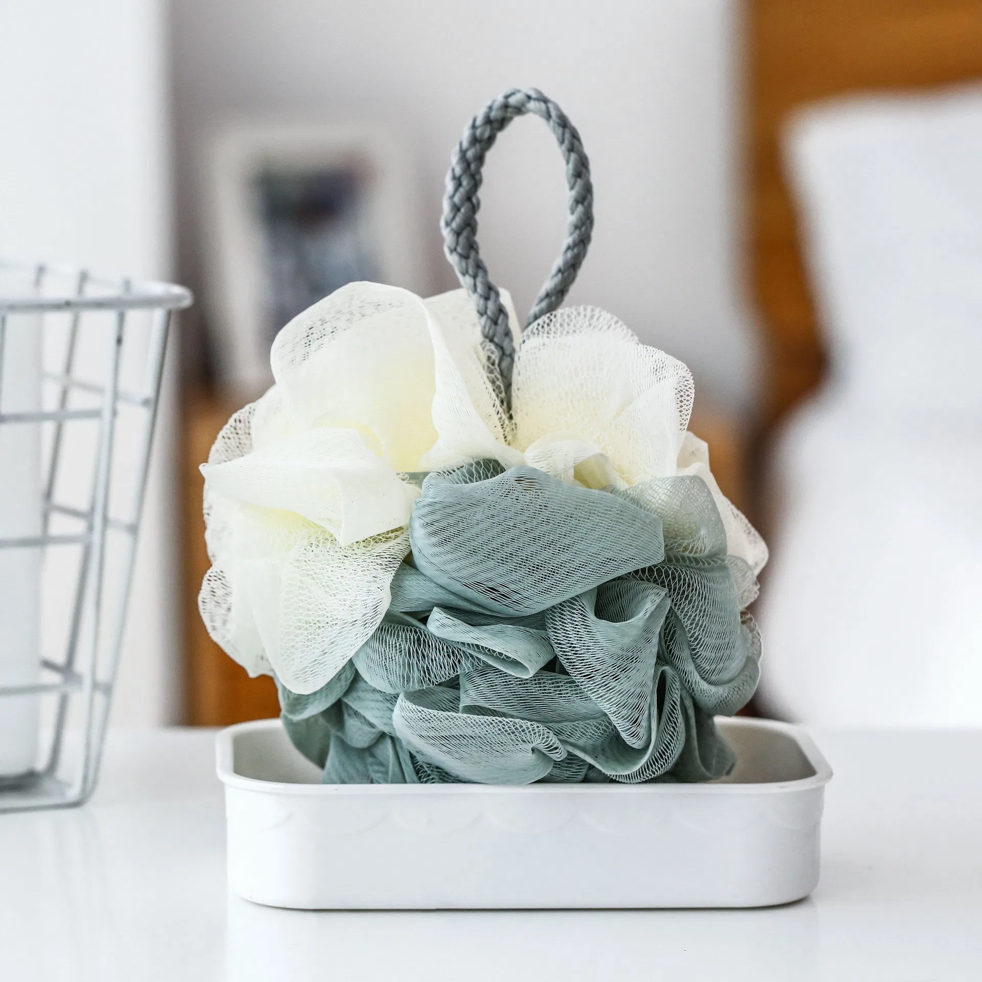 40g PE Mesh Sponge Ball for Body Bath Shower