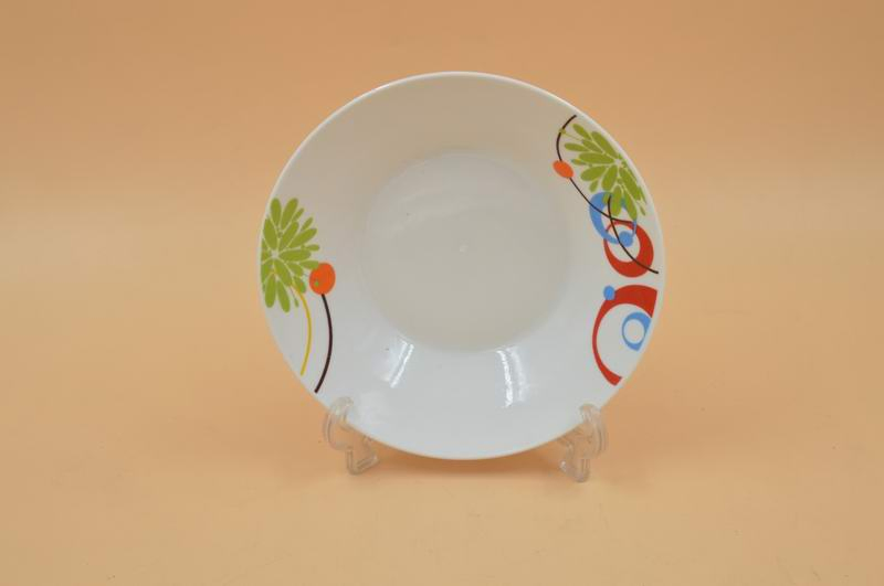 8"Soup Plate with Cheap Decal Porcelainware Ceramics Tableware