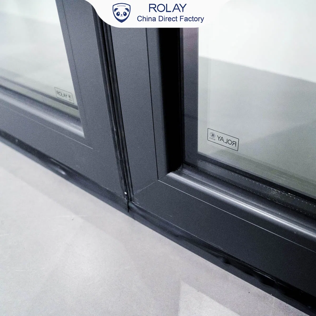 Rolay Aluminium Door Interior Door Exterior Dustproof No Barriors High Perfromance Anti-Pinch Sound Insulation Aluminum Profile Aluminum Folding Door