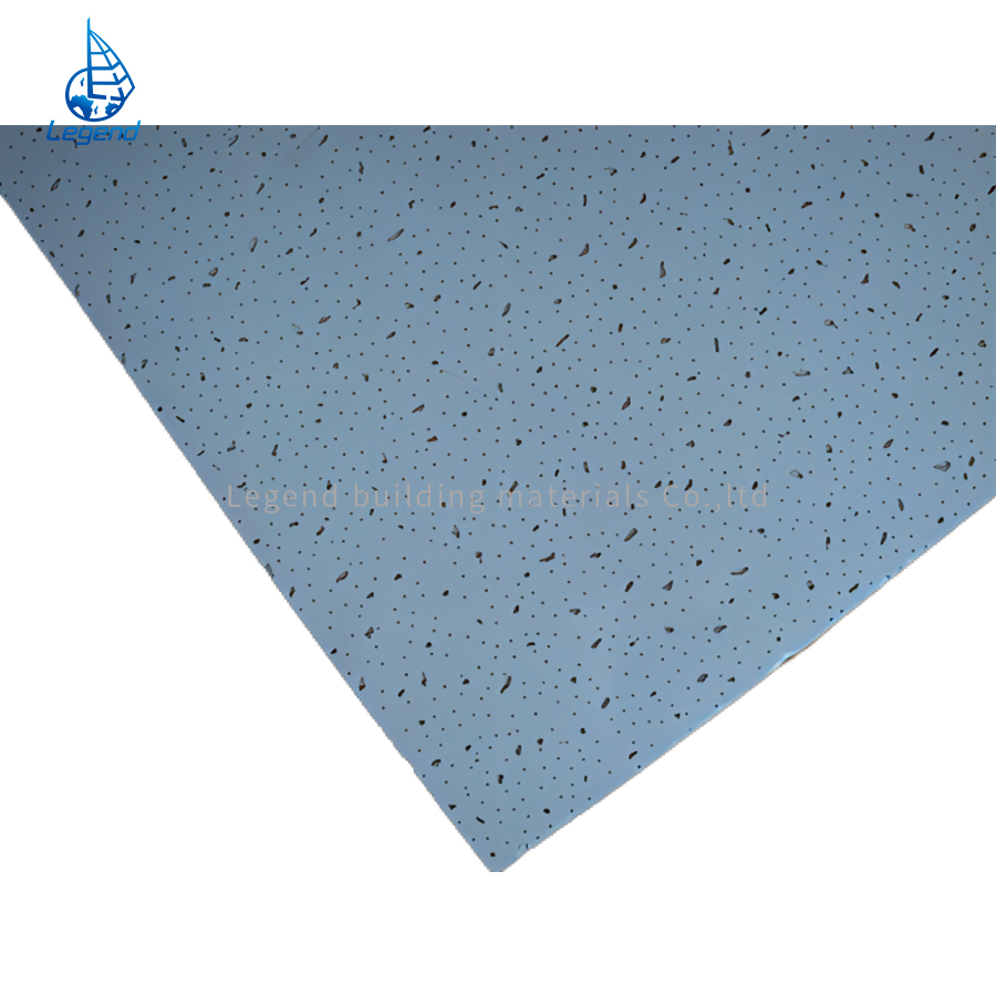 Durability Sound Absorption Fireproof Tegular Acoustic Mineral Fiber Ceiling Board 603X603mm