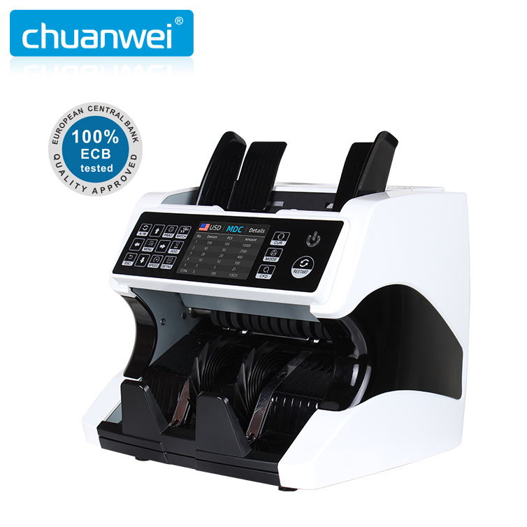 Egp Top Loading Dual Cis Money Detector Mix Value Counter Cash Counting Machine