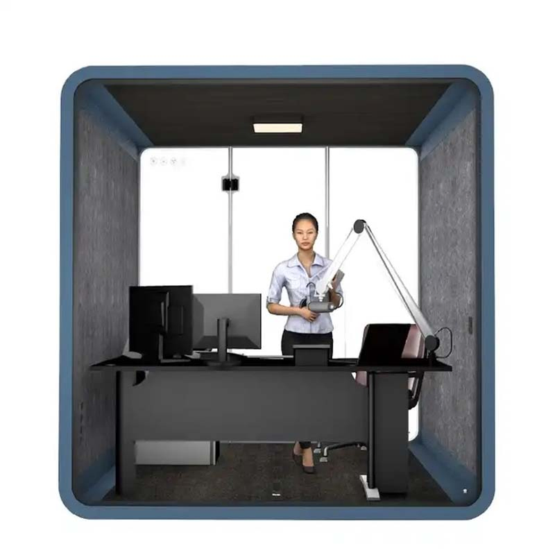 Portable Soundproof Studio for Quiet Cafe Reading Booth Office Pod