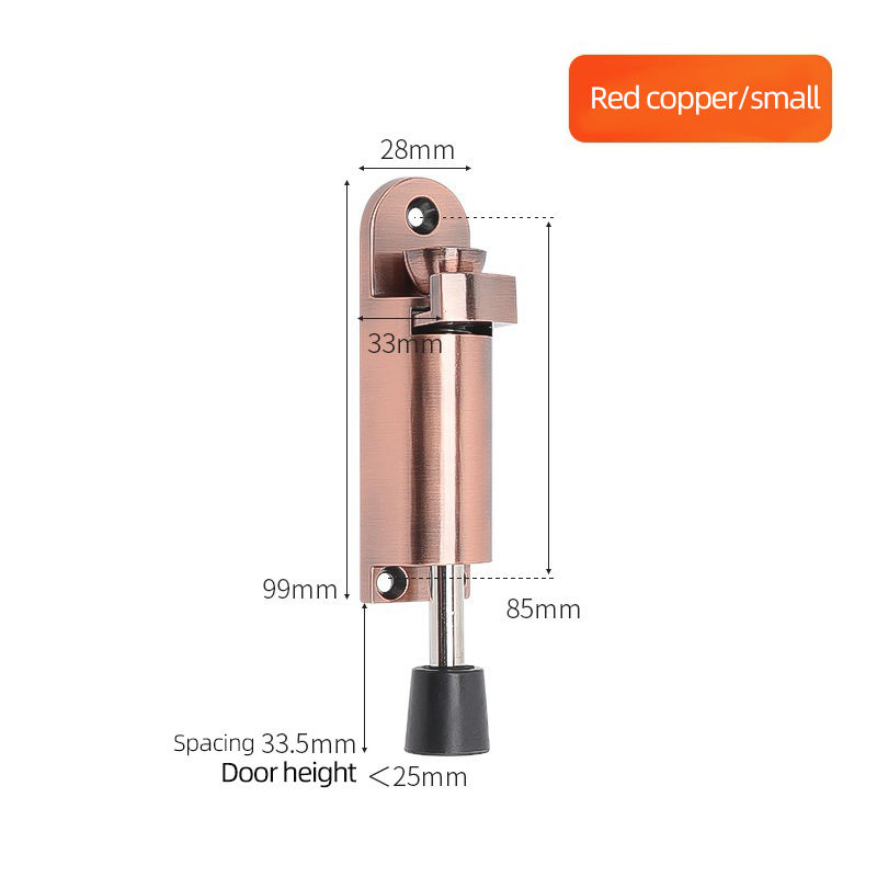 Spring Loaded Telescopic Step on off Door Jam Adjustable Heavy Duty Kickdown Door Stop