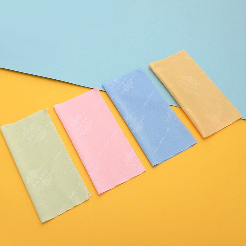 Microfiber Embossed Pattern 13*13cm Multi-Color Glasses Cloth