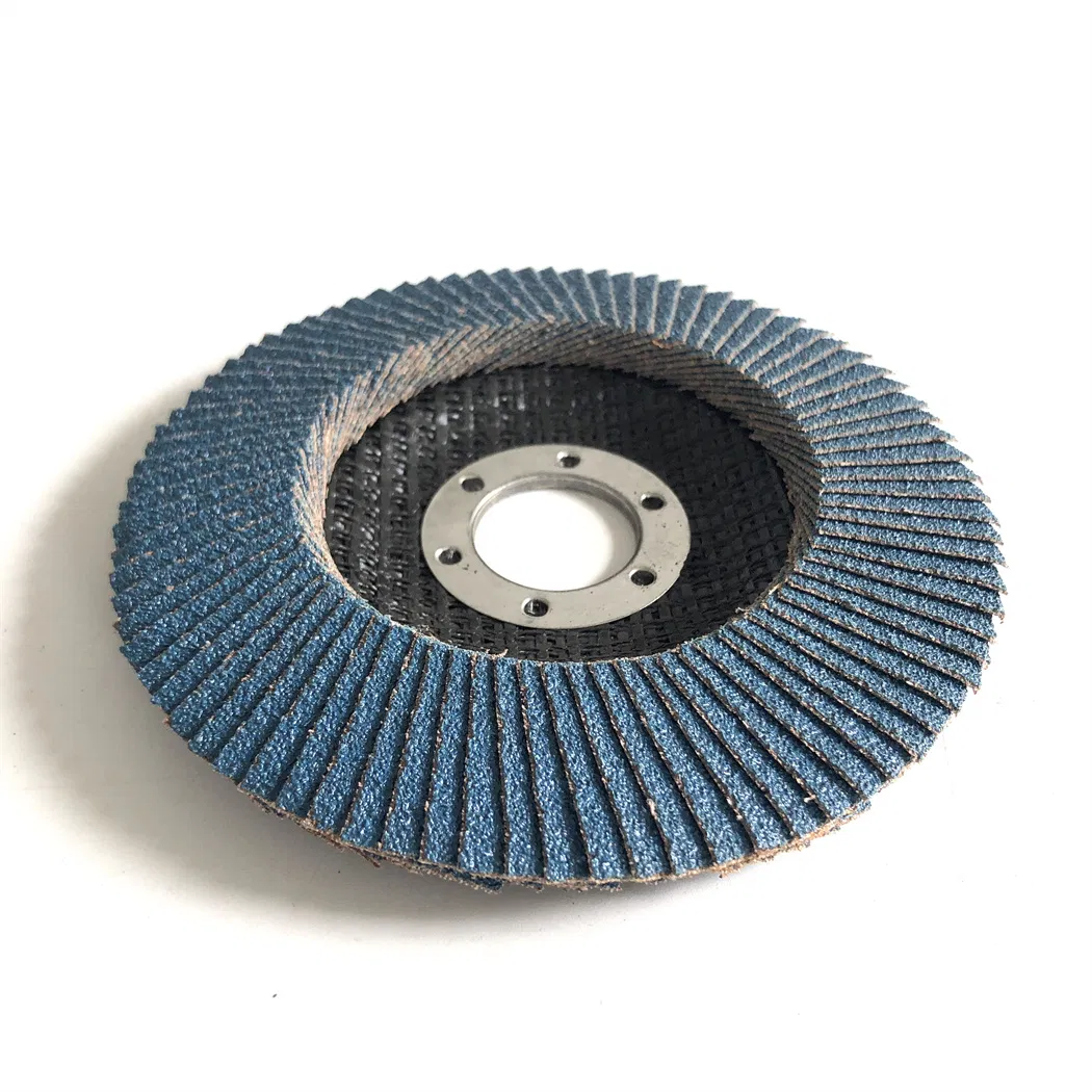 Zirconium Corundum Flap Disc 115X22.23mm 40# for Stainless Steel