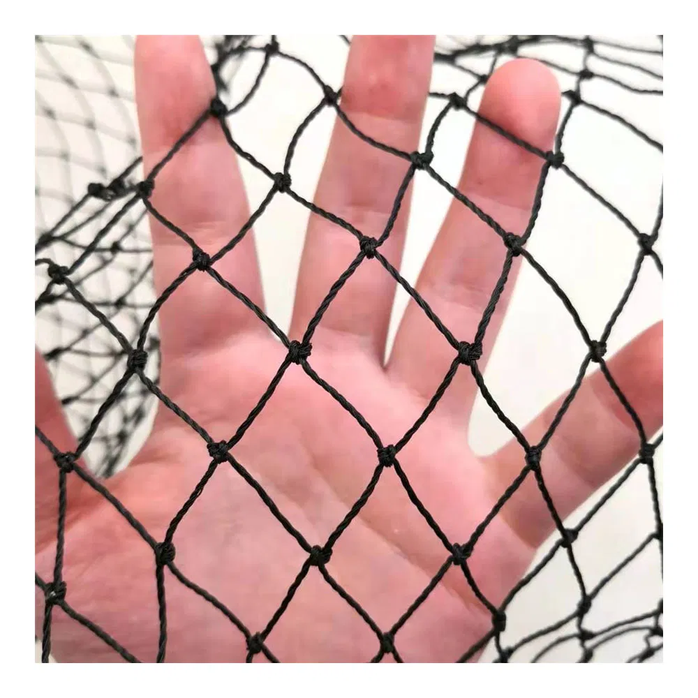 Heavy Duty PE UV Stabilizer Birds Net Anti Bird Netting Plastic Net in Black Color and Stone Color