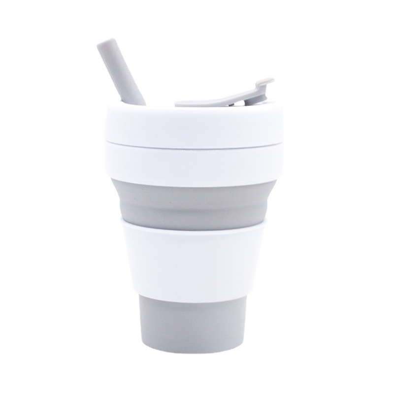 Wholesale Custom Silicone Folding Coffee Cup Portable Telescopic Outdoor Drink Water Cup