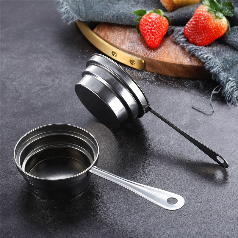 Kitchen Measuring Cup Stainless Steel Coffee Bean Scoop Measuring Wbb15943