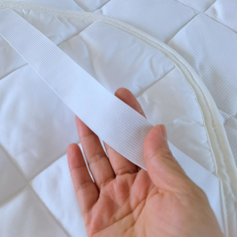 Elastic Strap White Custom Soft Breathable Single Bed Sheets Cover Home Hotel Cozy Fitted Sheet