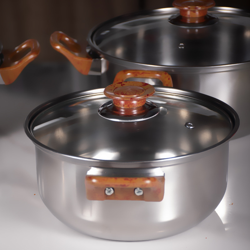 Wholesale Stainless Steel Cookware Manufacturer Custom Cooking Utensil Set Cookware Pots and Pans Set