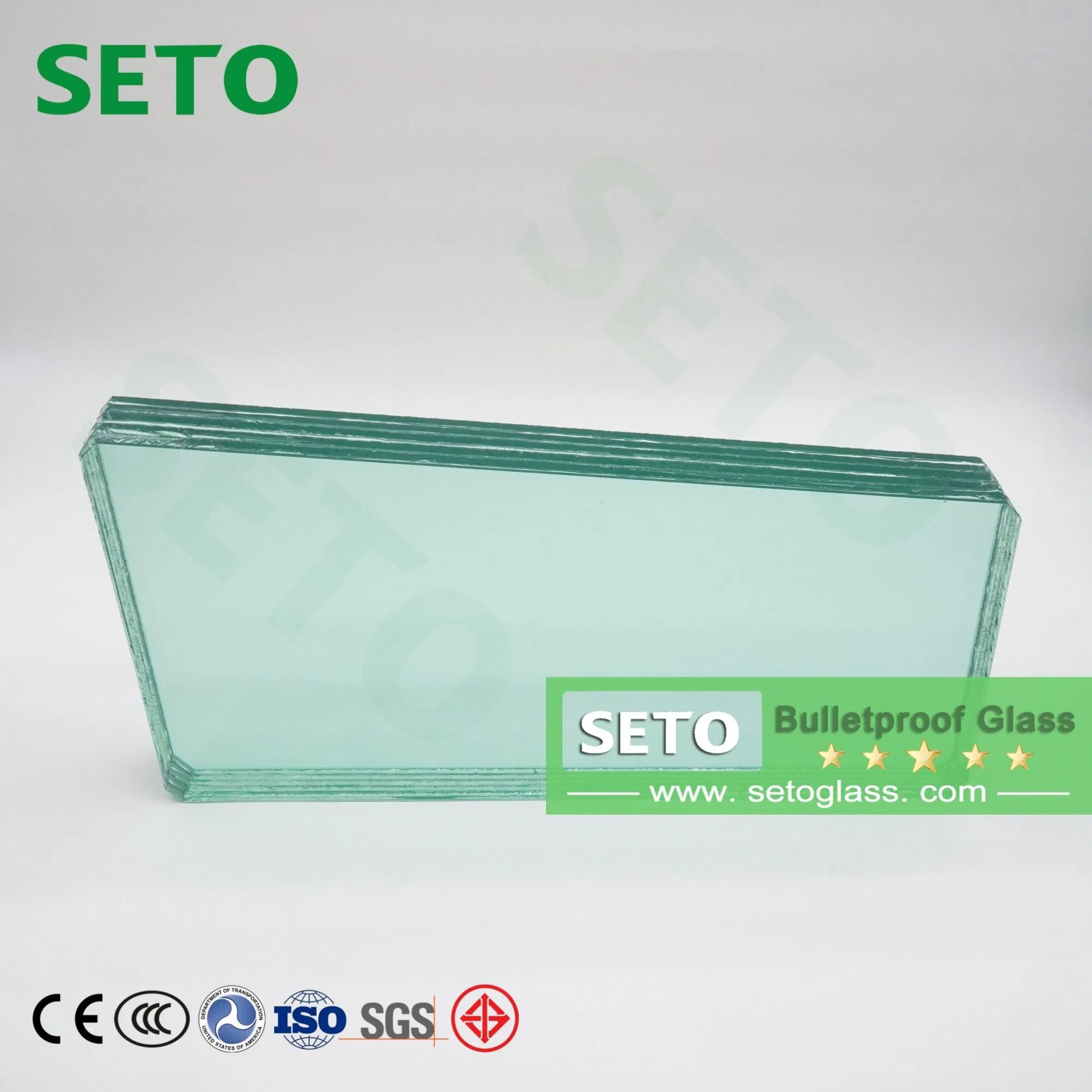 B6 Level Safe Clear Auto Vehicle Ballistic Protection Glass