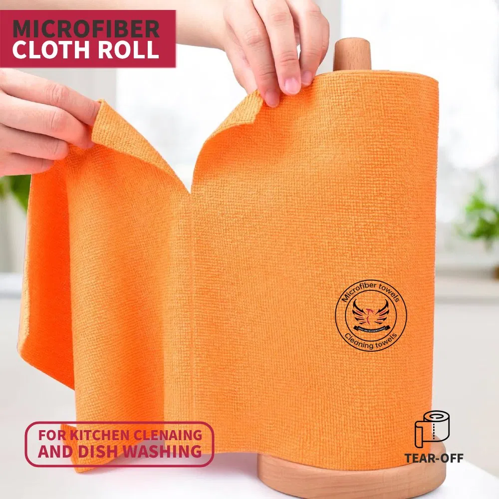 Microfiber Cloth Roll Towel for Kitchen Cleaning, Dish Washing