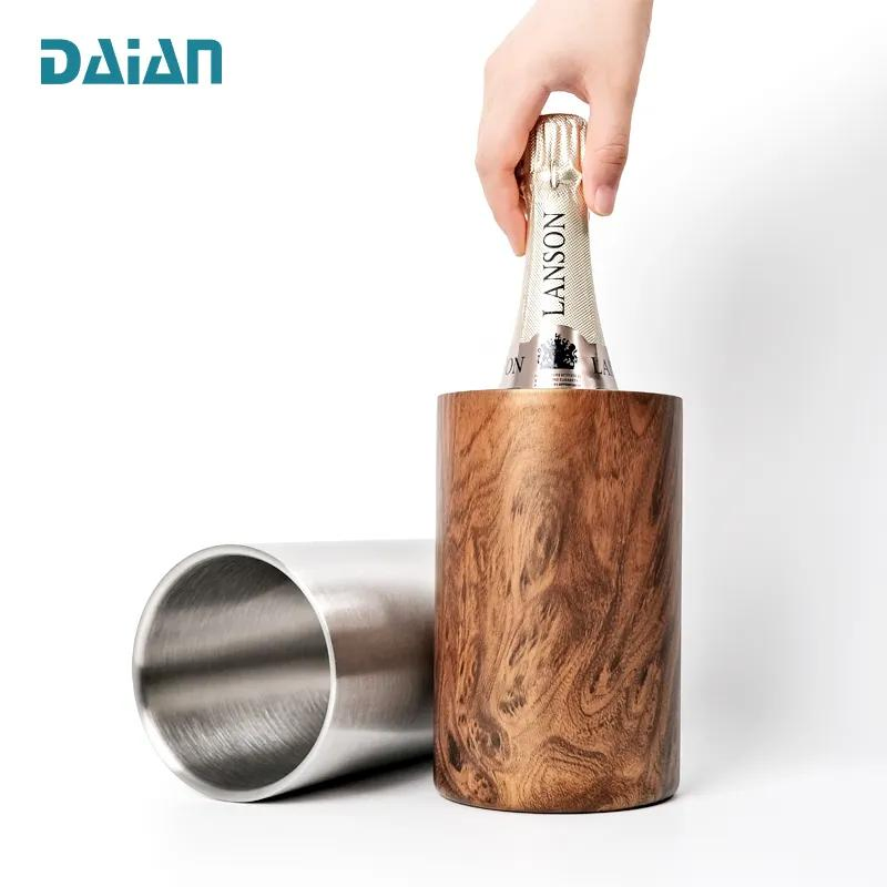 750ml Stainless Steel Vacuum Ice Bucket Double Walled Wine Bottle Holder Champagne Cooler