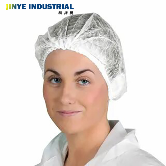 Disposable Head Cap Disposable Non-Woven Mob Cap Bouffant Clip Cap