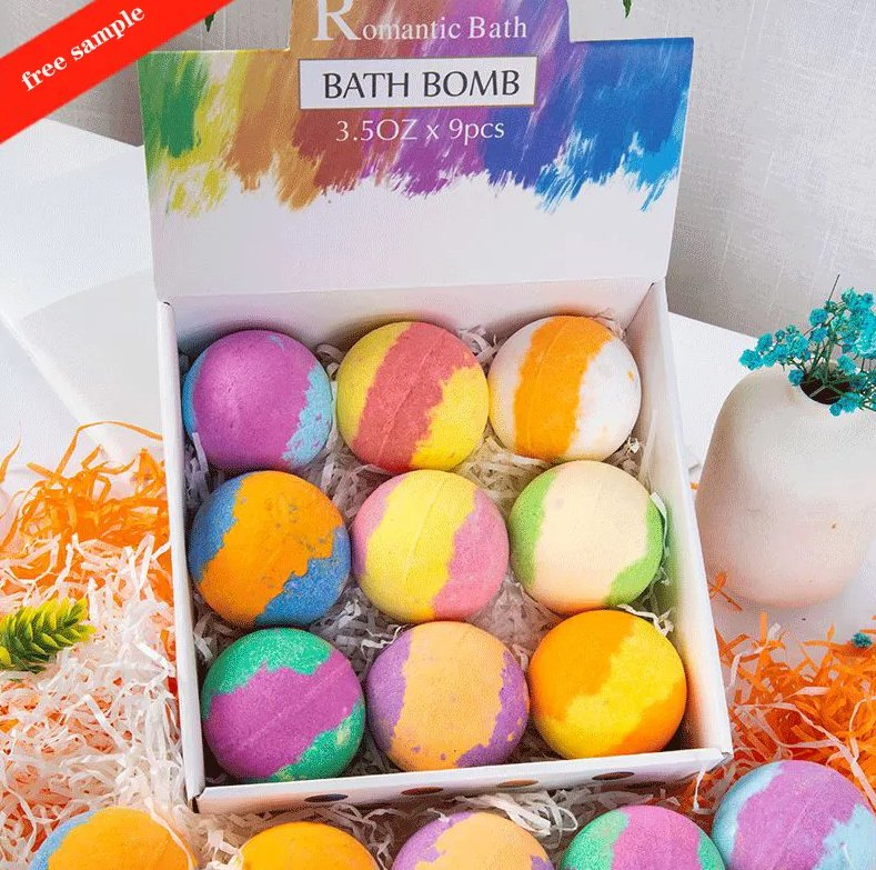 Online Wholesale Essential Oil Packaging Plastic Private Label Wholesales Organic Bath Fizzer Bath Bombs Gift Set Supplies Natural Essential Oil Fizz Bath Bomb