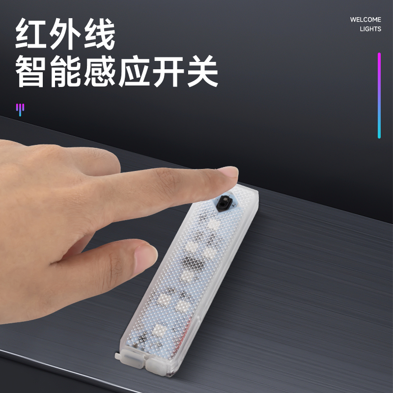 Беспроводная светодиодная лампа для дверей авто с датчиком