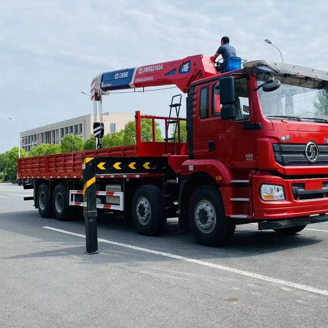Truck Mounted Crane Jiangwei 8 Tons Telescopic Straight Arm Crane with 150m Lifting Capacity