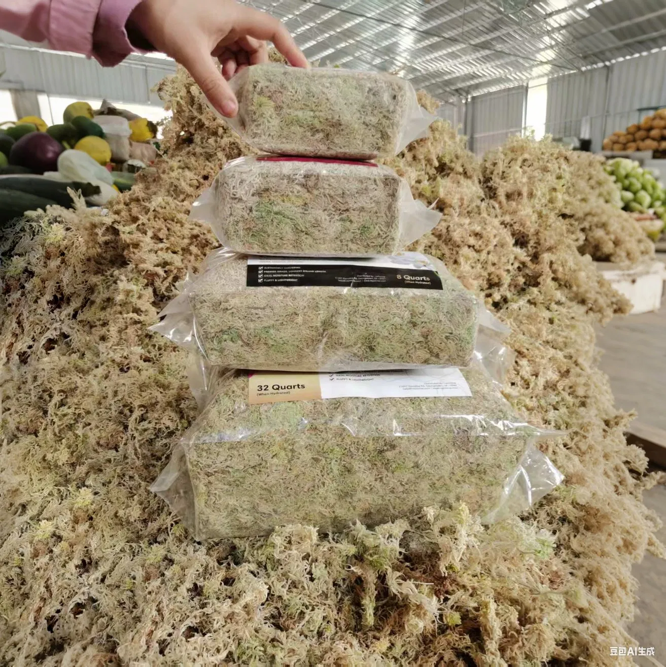 Strong Water Absorption Natural Cushioning Sphagnum Moss for Orchids & Christmas Decor