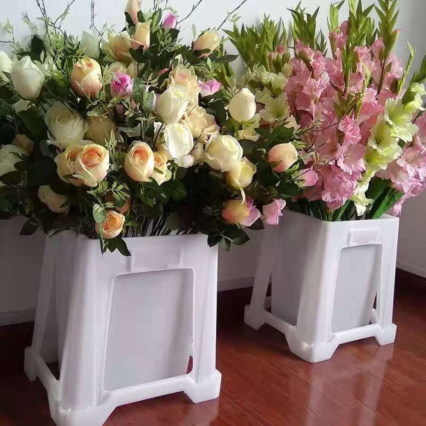 Plastic Cut Flower Transport Display Garden Shopping Mall Bucket for Flowers