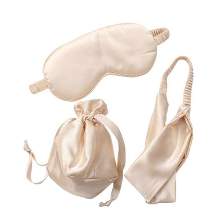 Wholesale Silk Fabric Mulberry Silk Eye Mask for Travel Relax Luxury Sleep Eyemask