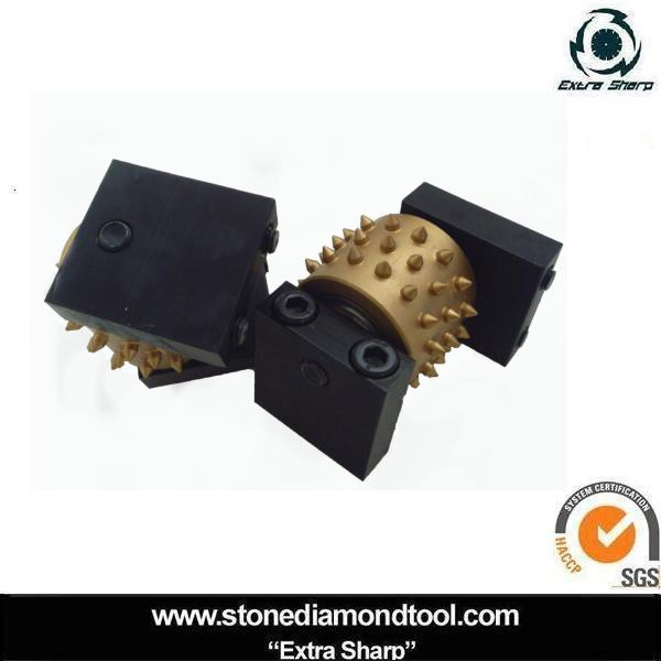 Бучарда для гранита с роликовым уплотнением