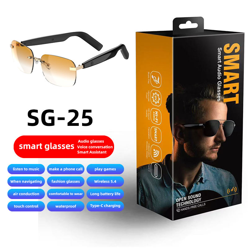 2025 Smart Sunglasses Sun Glasses Earphone Driving Bike for Men Women