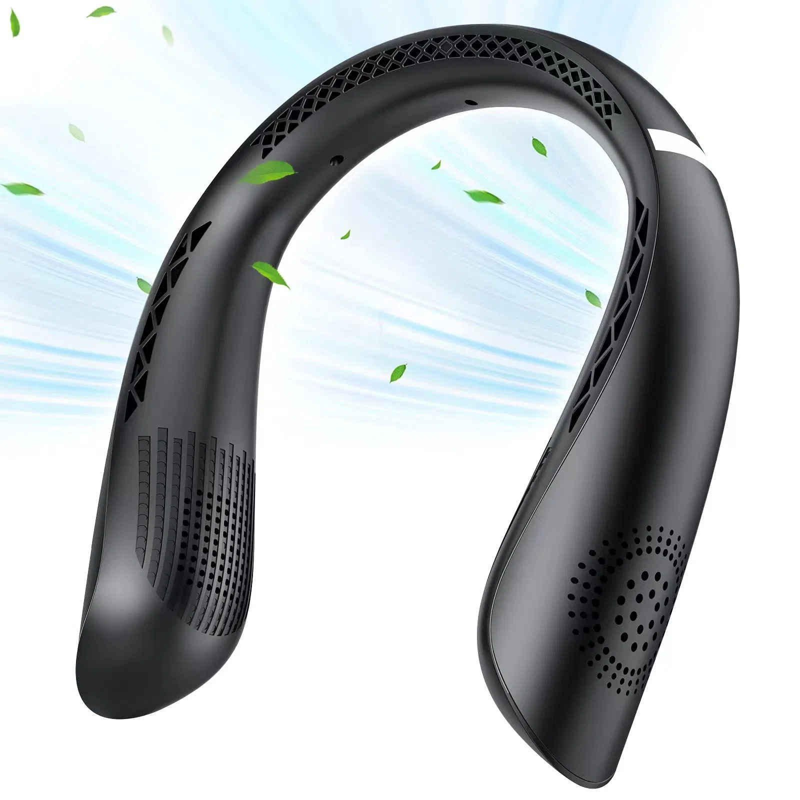 Портативный USB вентилятор для шеи с охлаждением