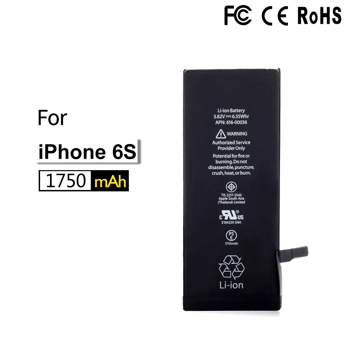 Аккумулятор для iPhone 5s-13 Pro Max, совместимый