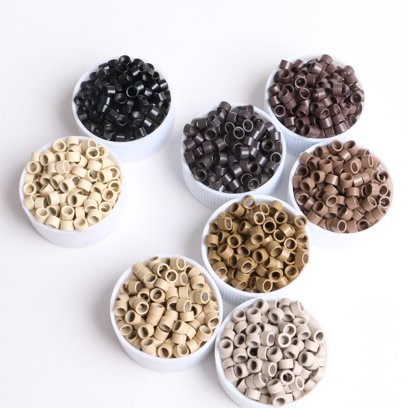 Микро-кольца для наращивания волос с винтом