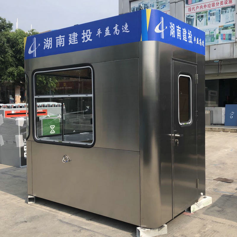 Custom-Designed Portable Toll Booth Prefabricated Stainless Steel Guard Room