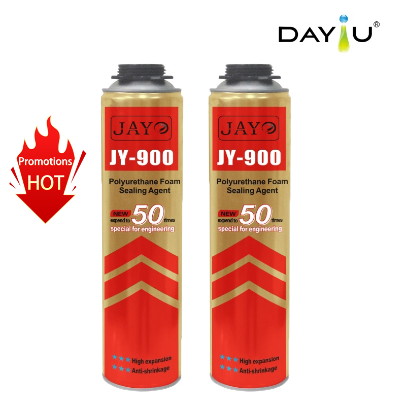 PU Foam Spray Insulation Expanding Foam Can 750ml Professional Grade High Expansion Waterproof Soundproof for Construction HVAC Windows Doors Gap Filling