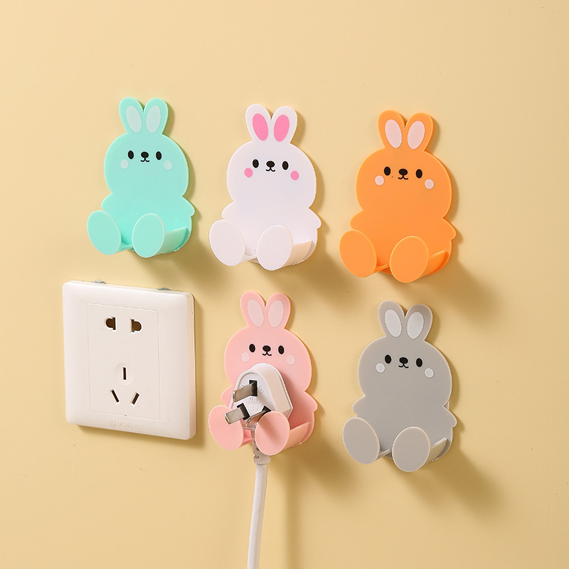 Socket Storage Plug Hooks Wall Hooks Holder Plastic Adhesive Hook