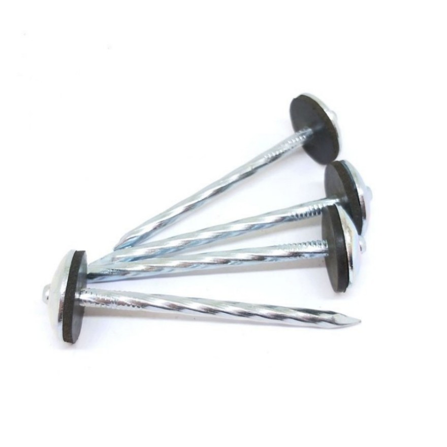 Customized All Size and Packaging for Galvanized Screw Shank Roofing Nail with Umbrella Head