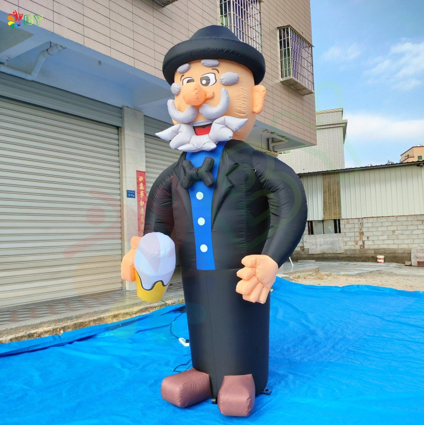 Boyan Netherlands Inflatable Abraham Cartoon with Number Signs