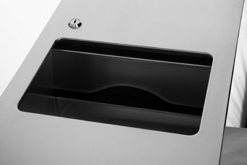 Bathroom Accessories Stainless Steel 2 in 1 Recessed Paper Towel Dispenser with Bin