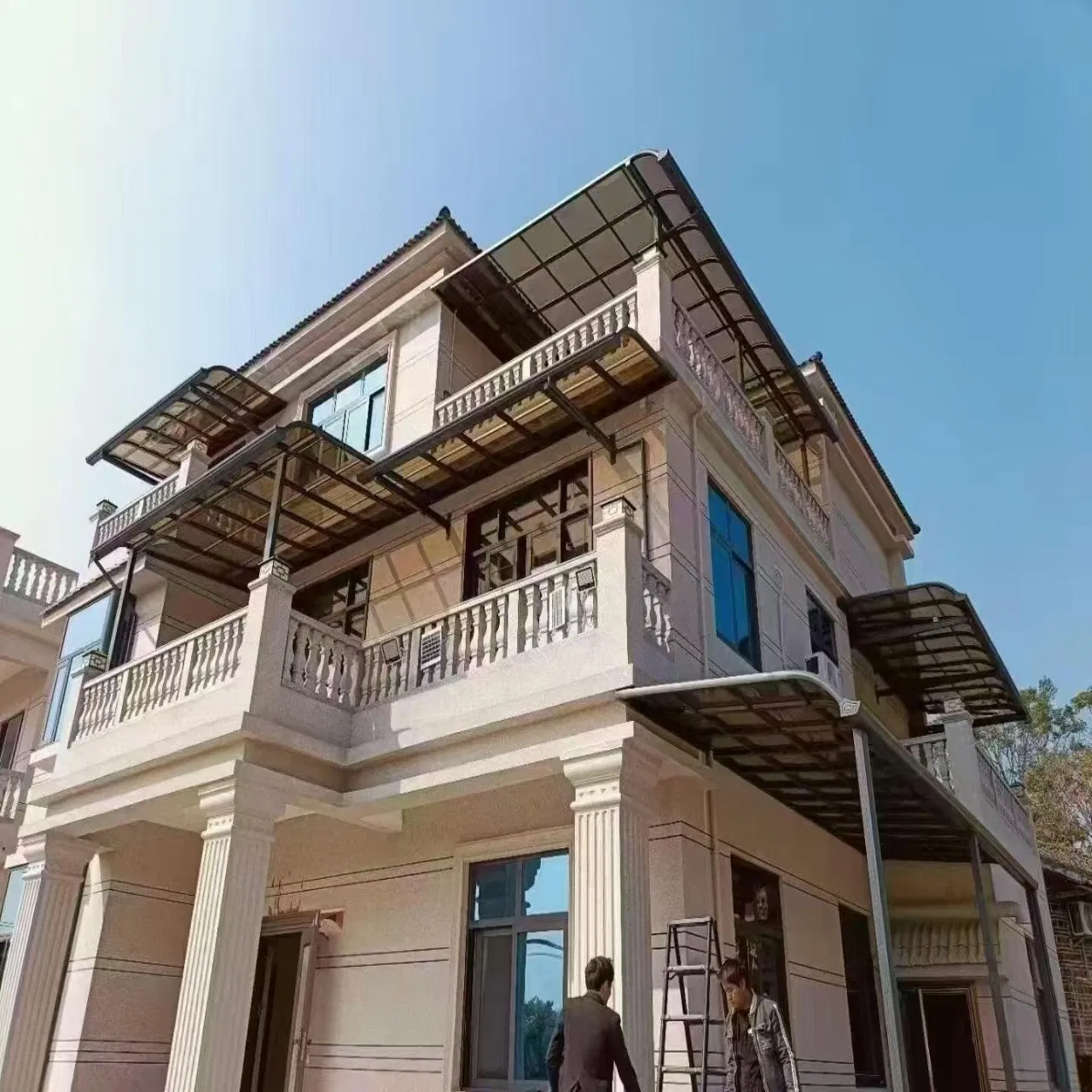 14. Wholesale Carport Shelter Glass Outdoor Aluminium Roof Canopy Awnings Canopies Multiple Color for Window Sunshade