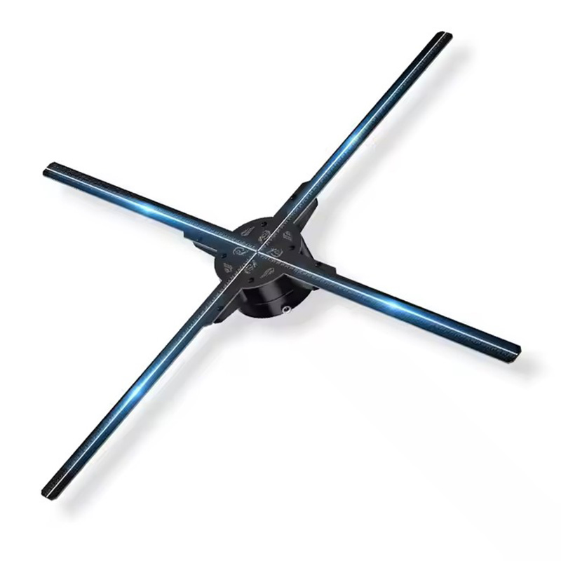 Fast Delivery Advertising 4 Blade 78cm HD LED Fan 3D Hologram Projector