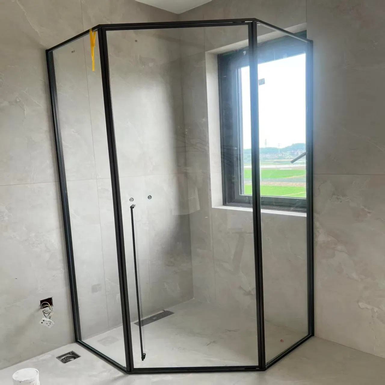 17. High Quality Aluminum Sliding Frameles Double Glazed Bathroom Glass Shower Door Partition Walls Door Durable for Villa Residence