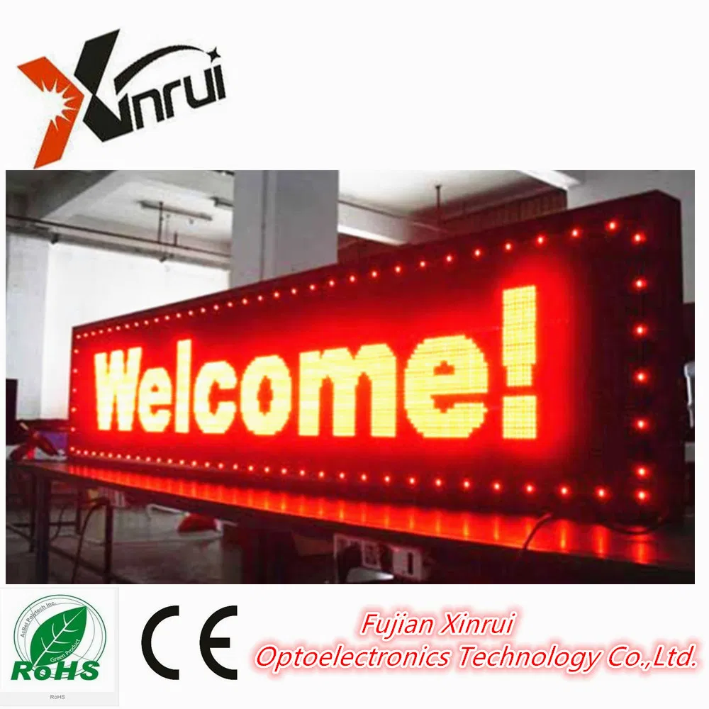 Outdoor Single Red P10 LED Module Screen for Text Display