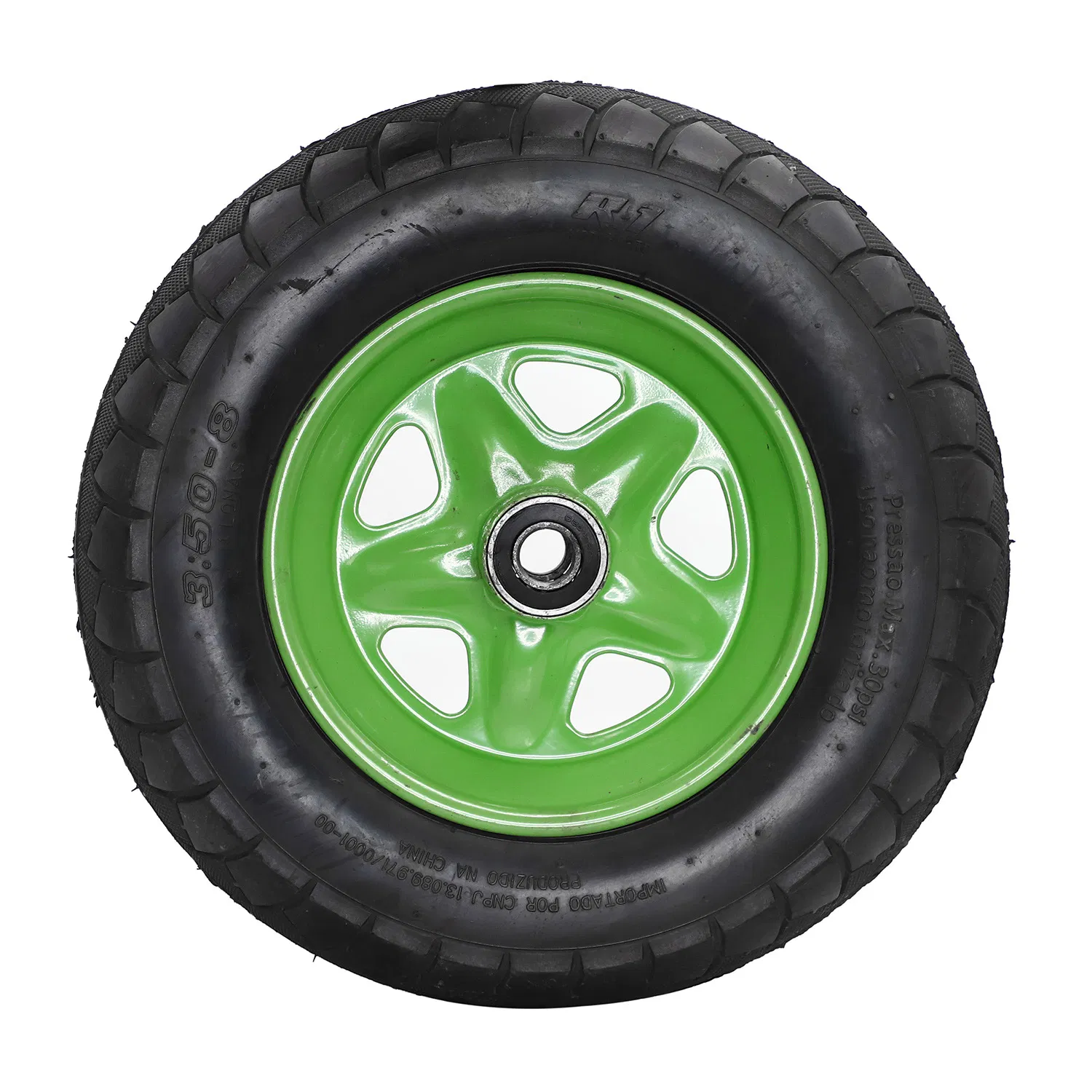 Wheelbarrow Rubber PU Foam 200kg Wheel 4.00-8