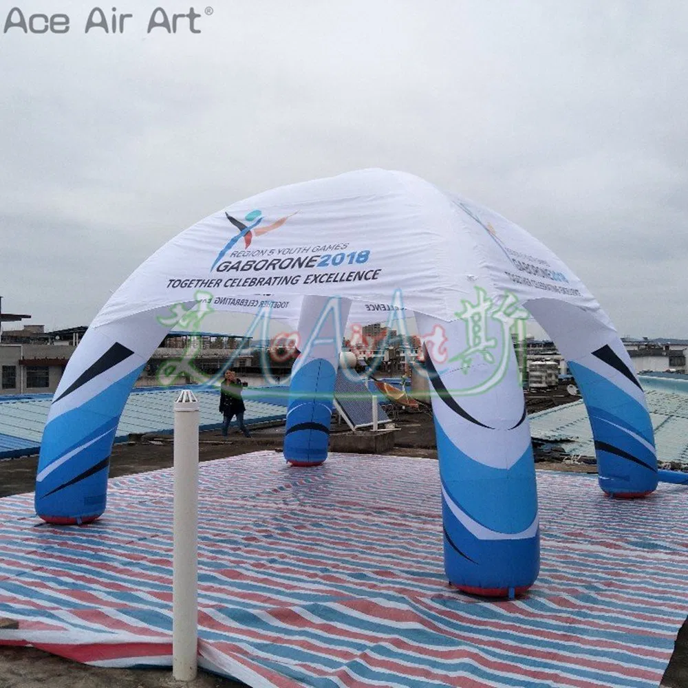 Door to Door Inflatable Personalized Advertising Dome Tent Inflatable Car Awning/Spider Tent with Tarp for Promotion or Sale