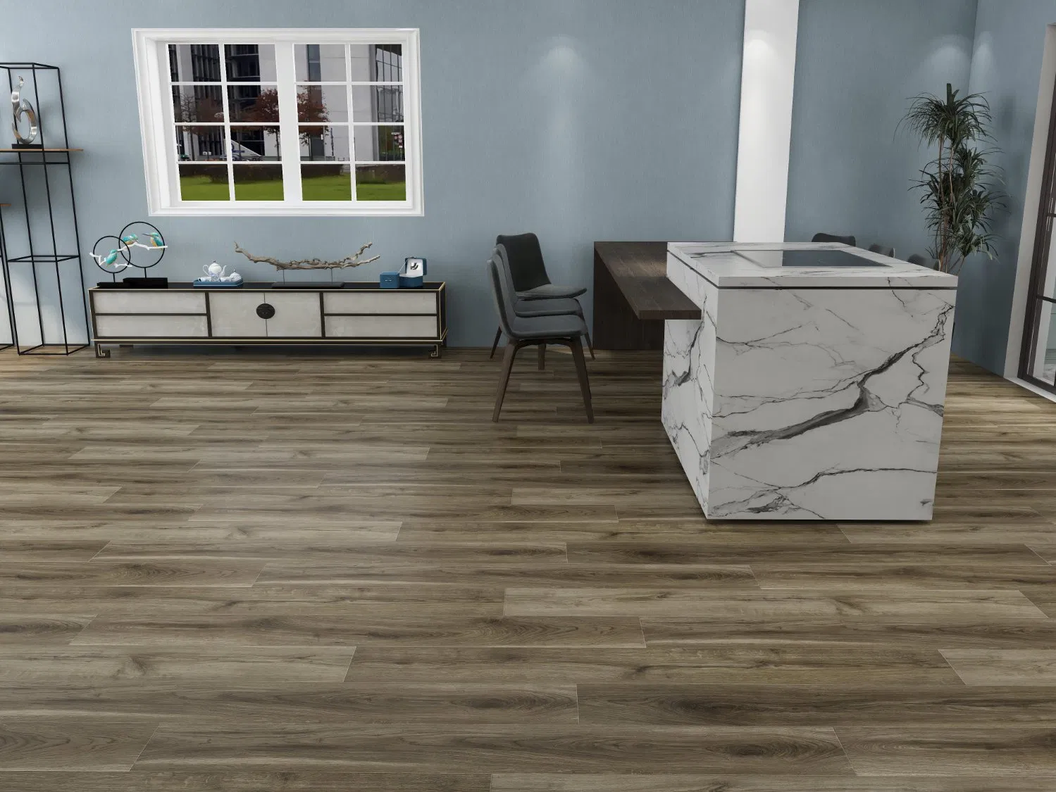 SPC виниловый пол Click Lock под дерево