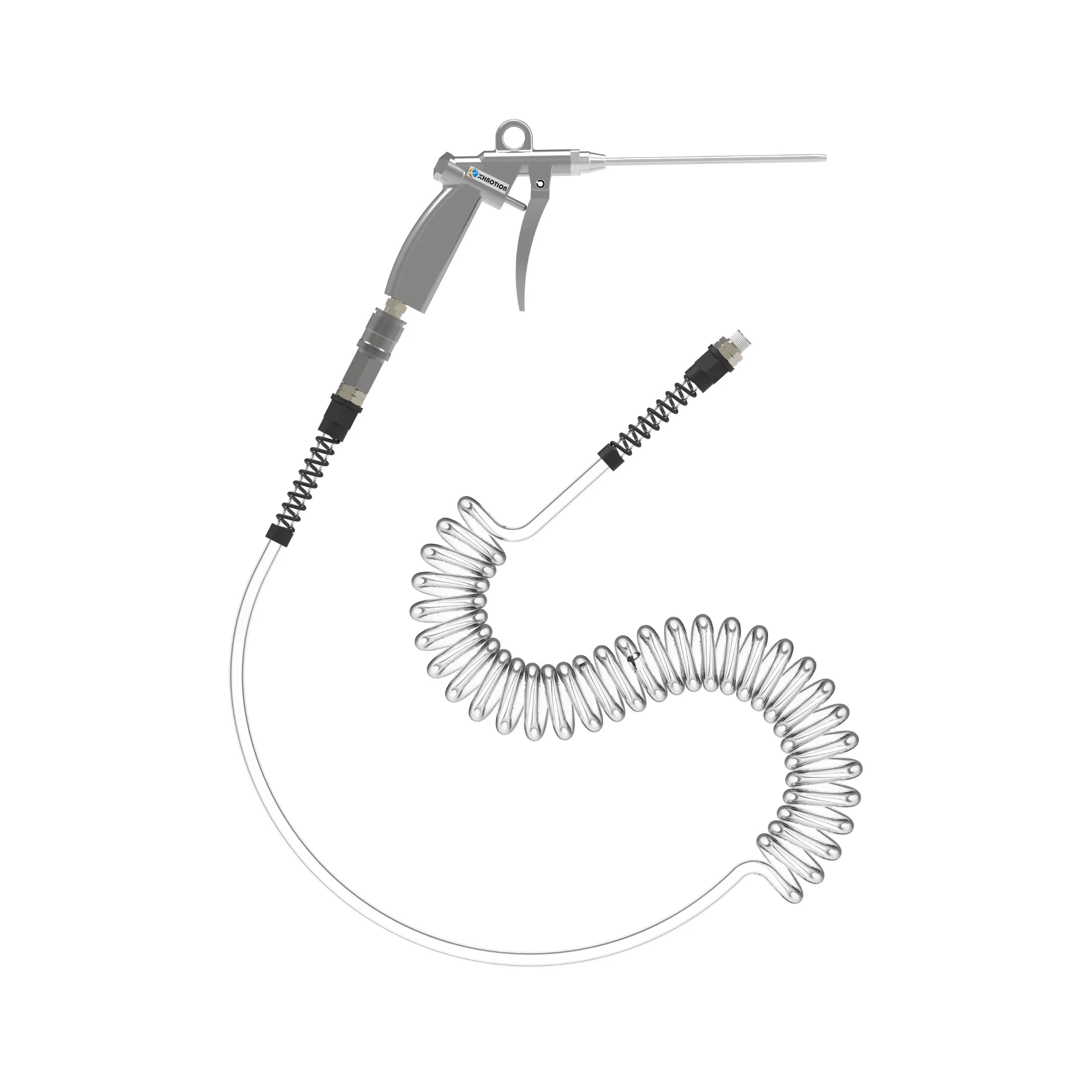 Пневмопистолет обдувочный 6мм с насадками в блистерной упаковке