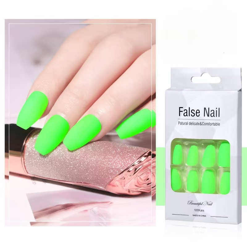 New Products Fluorescent Solid Colours Removable Jelly Backing Nail Art